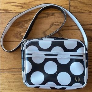 Fred Perry polka dot purse